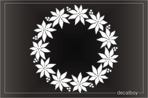 Wreath Window Decal