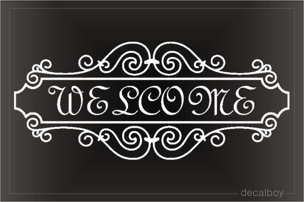 Welcome Board Decal