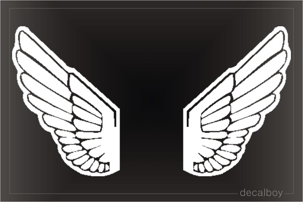 Wings 123 Car Decal