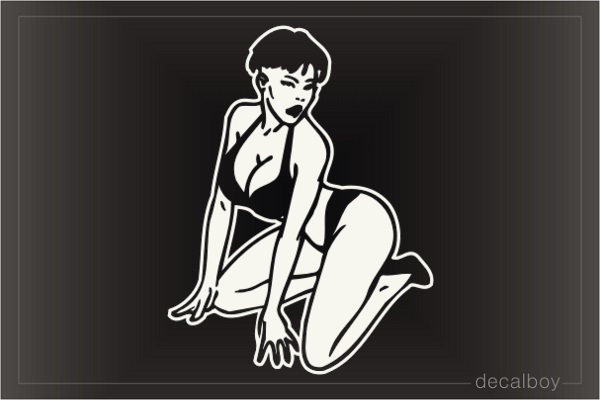 Woman 5524 Car Window Decal