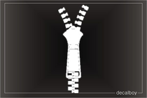 Zipper Car Decal
