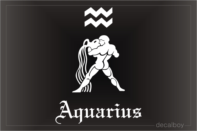 Aquarius Watercarrier Auto Window Decal