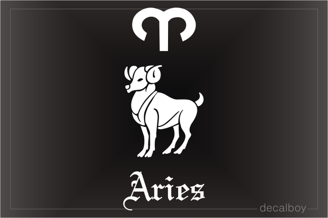 Aries Ram Auto Window Decal