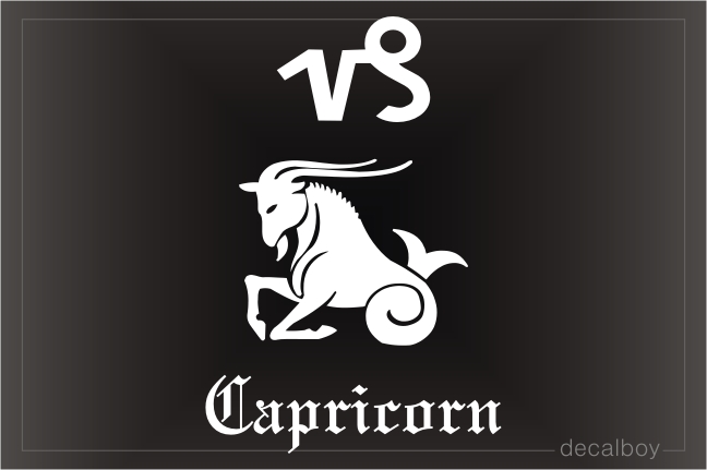 Capricorn Goat Auto Window Decal