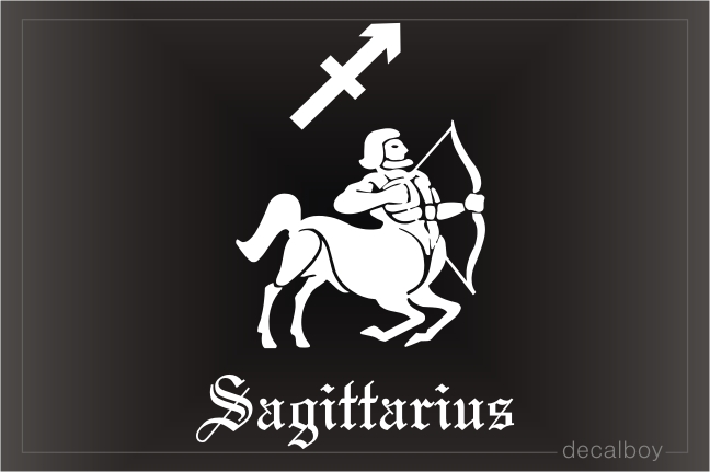 Sagittarius Archer Auto Window Decal