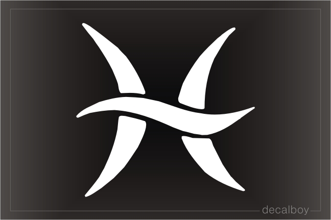 Tribal Pisces Auto Window Decal