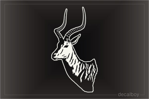 Affrican Impala Antelope Safari Hunting Decal