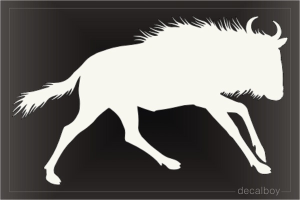 African Wildebeast Safari Decal