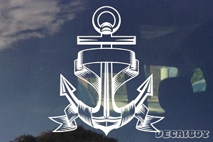 Anchor Ribbon Decal