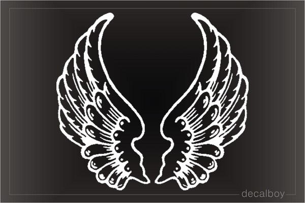 Angel Wings Flying Window Decal