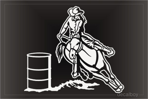 Barrel Racing Decal