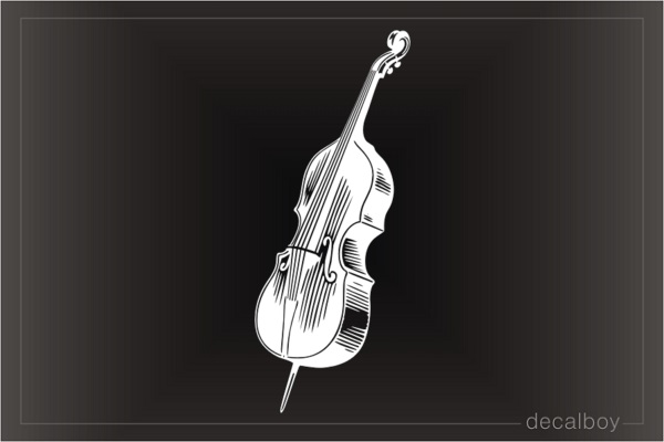 Bass Contrabass Orchestra Musical Instrument Car Decal