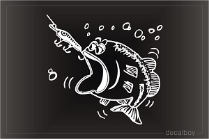 Bass Fishing Car Window Decal