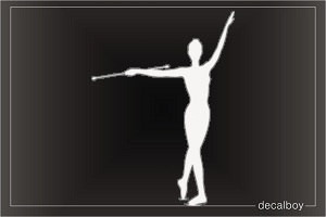 Baton Twirling Decal