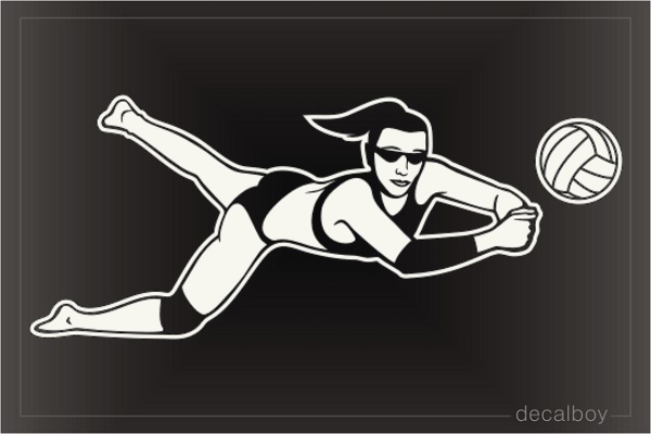 Beach Volleyball Women Decal