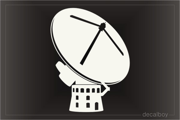 Big Satellite Antenna Decal