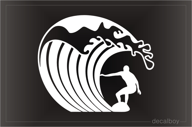 Big Wave Surfer Decal