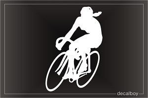 Biking Cycling Window Decal