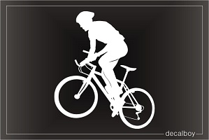 Bicyclist Window Decal