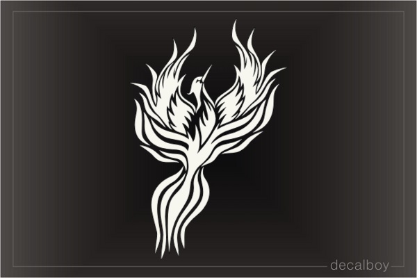 Bird Of Paradise Tattoo Car Decal