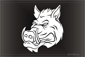 Boar Head Decal