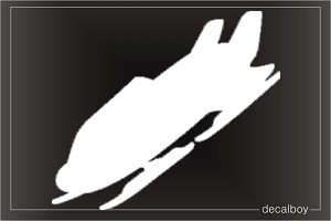 Bobsled Bobsley Sport Window Decal