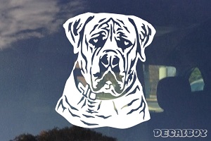Boerboel Dog Face Decal