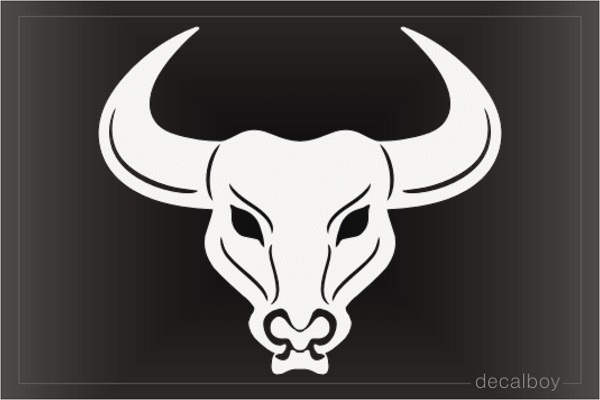 Bull Head Mask Decal