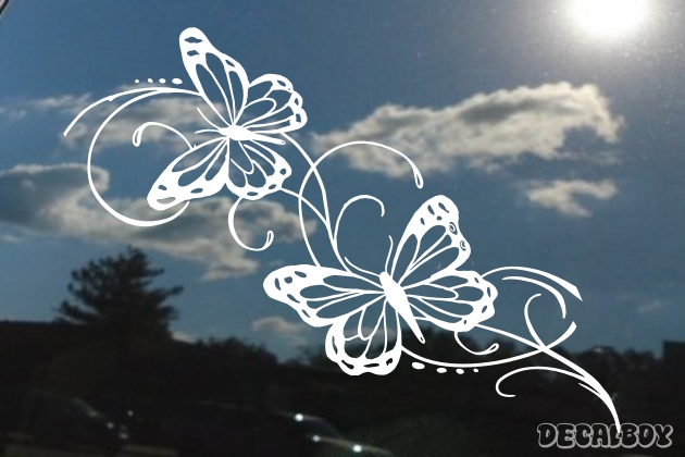 Butterfly Swirls Decal