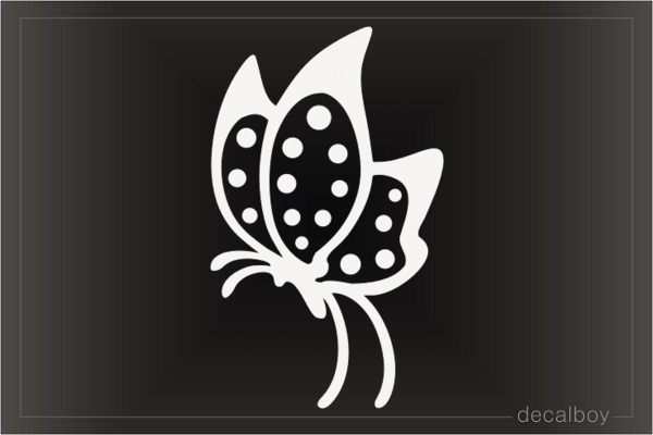 Cartoon Butterfly Decal