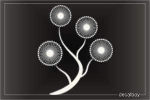 Cartoon Dendelion Decal