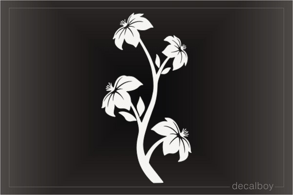 Cartoon Fairy Tale Flower Decal