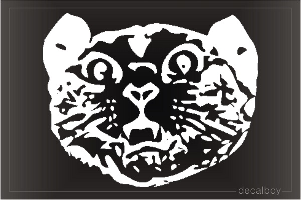 Cat Face Window Decal