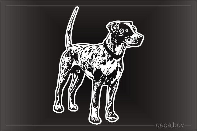 Catahoula Leopard Dog Window Decal