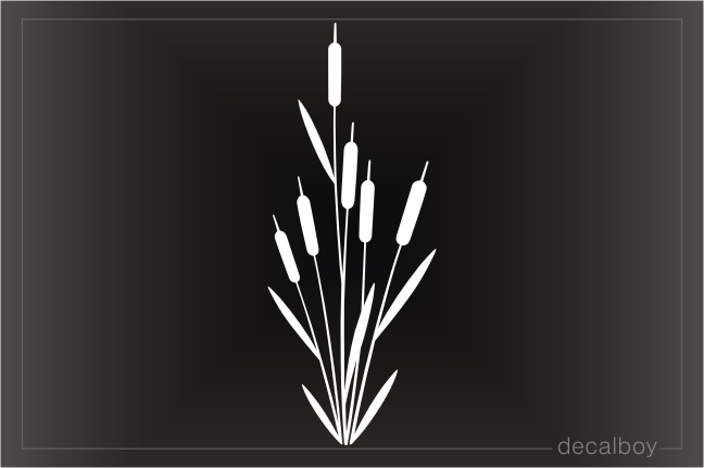 Cattails Bullrush Design Decal