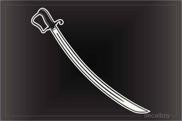 Cavalry Saber Sword Car Decal