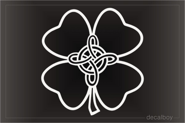 Celtic Shamrock Decal