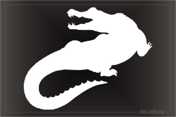 Charging Crocodile Decal