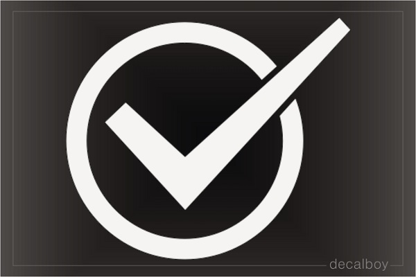 Check Mark Decal