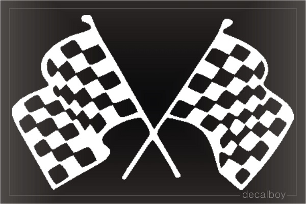 Checker Flag 3120 Window Decal