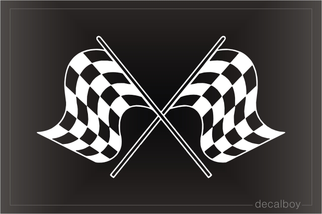 Checkered Flags Decal