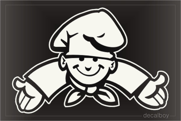 Chef 4453 Car Window Decal