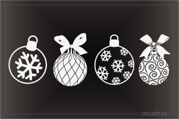 Christmass Balls Decal