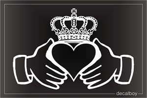 Claddagh Window Decal