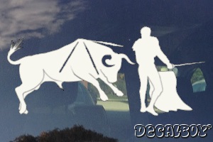 Corrida Toreador Matador Bullfight Decal