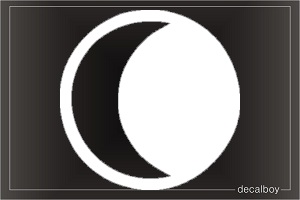 Crescent Moon Car Decal