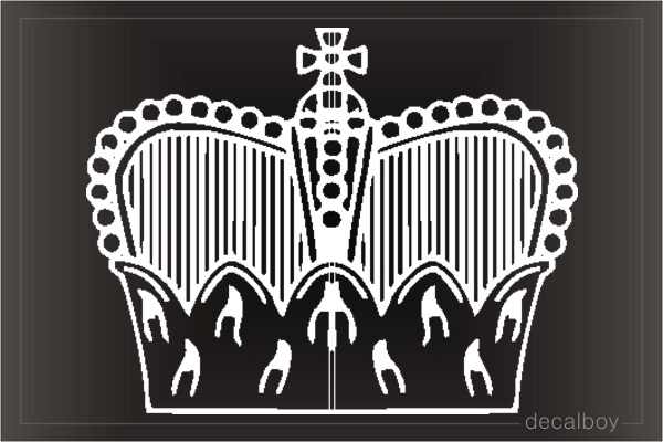 Russian Crown Car Window Decal