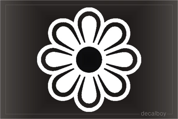 Daisy Flower 2 Window Decal