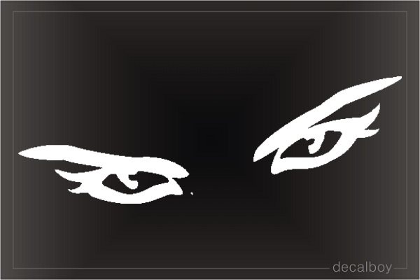 Devil Eyes Car Window Decal