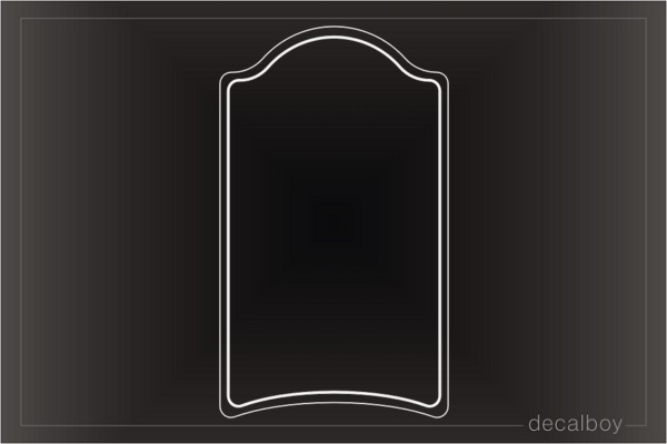 Double Frame Decal
